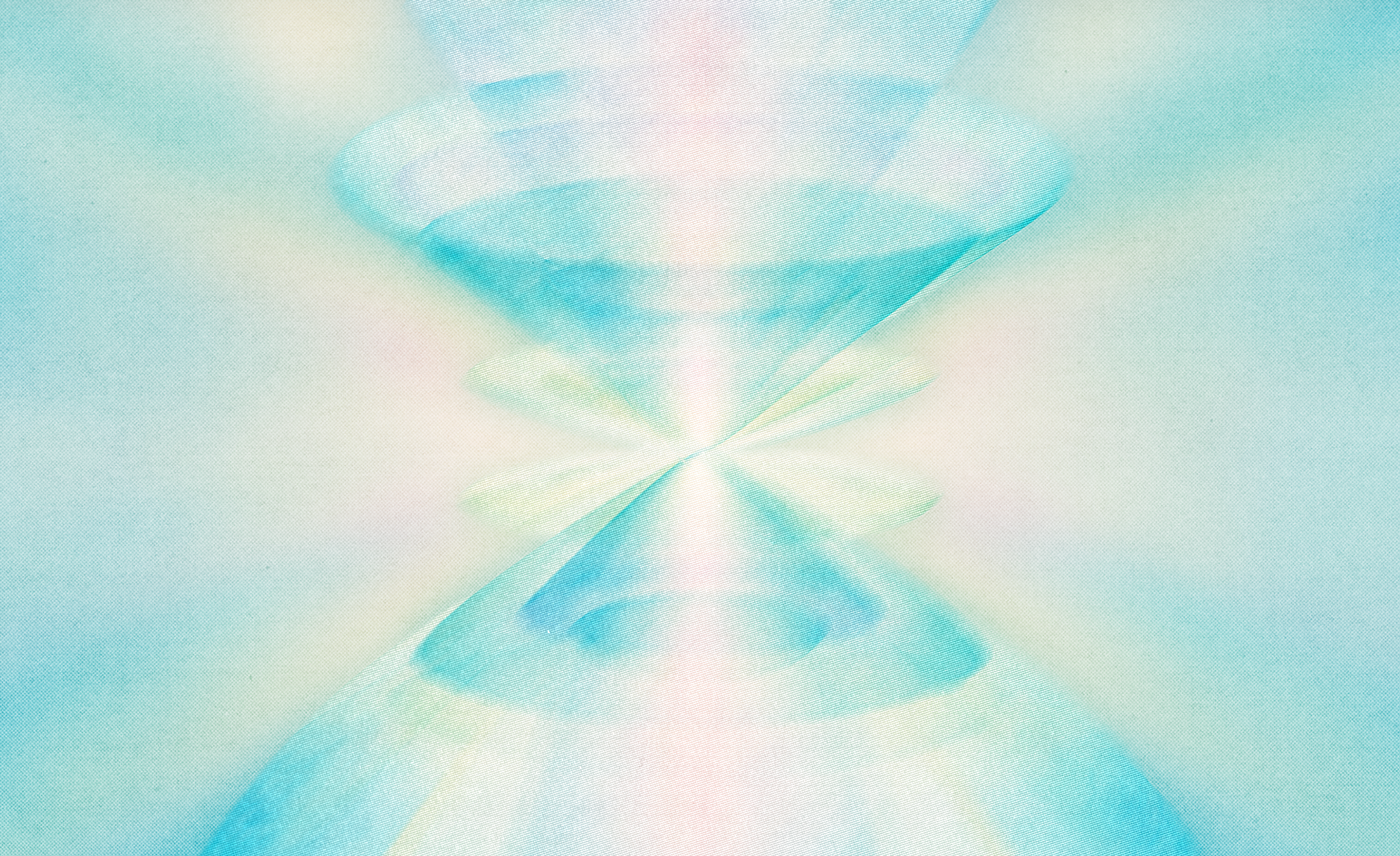Glowing hourglass artwork symbolizing timing and flow